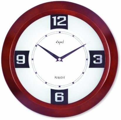 Opal Round Wooden Clock Color: Dark Brown by Opal Luxury Time Products