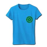 I wish you a lot of happiness. リブクルーネックTシャツ(ターコイズ) M I WiSH