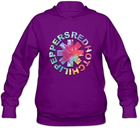 WSUISIDE Rhcp Red Hot Chili Peppers Band Anthony Hooded Sweatshirts XXL Purple For Women