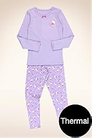 Younger Girls Fairy Thermal Top Leggings Set