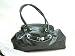 Fashionable Black Patent Leather Look Handbag/New