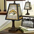 BUFFALO SABRES Team Logo Hand Painted ART-GLASS TABLE LAMP (14" Tall with 7" Wide Glass Shade)