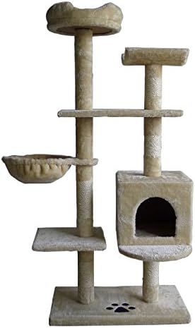 SIFPET OTLIVE Multi Color Cat Tree Condo Furniture Scratch Post Perch Pet House Activity Trees
