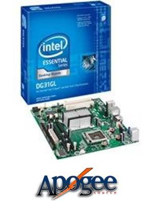 Intel DG31GL Essential Series G31 Desktop Board, uATX, DDR2 800, Intel Graphics, 1066MHz FSB, LGA775, Retail Motherboard
