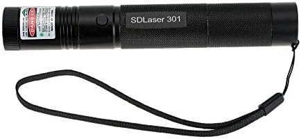 5MW Multipurpose Adjustable Focus Burning Match Green Laser 301 Pointer Pen Flashlight Set with Safe Key Lock Rechargeable Battery Power Adapter