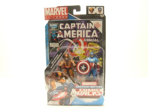 Secret Wars Comic Two-Packs 2010 Series 04 - Wolverine & Captain America
