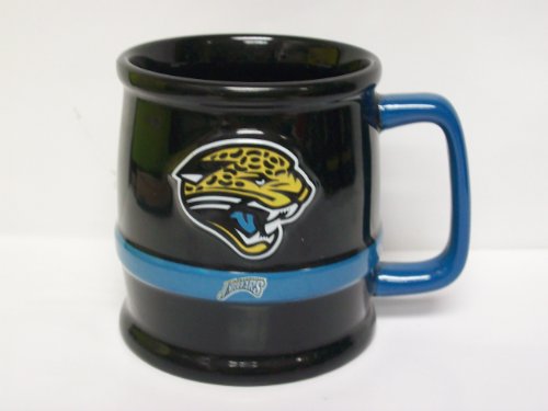 NFL Football Team Sculpted Tankard Style Coffee Mug - Jacksonville Jaguars