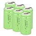 Odstore 1.2V 2200mAh Ni-Cd Tap Sub C SC Rechargeable Battery Batteries (6 pcs Green)