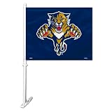 NHL Florida Panthers Car Flag with Wall Brackett