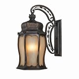 World Imports 1492 - 06 - Unexpected Brass Three Light Outdoor Wall Lantern in Flemish - B000QU6U1C