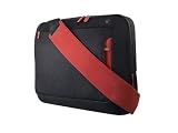 Produkt-Bild: Belkin Notebooktasche Kurier 39,6 cm (15,6 Zoll) kohlenschwarz/weinrot