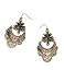 CA Mode Women's Dangle Pierced DropEarrings Crystal Rose Gold