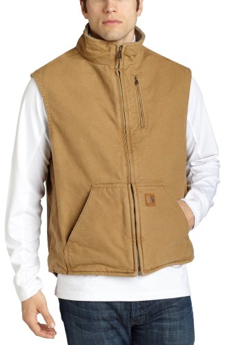 Carhartt Mens Big-Tall Sandstone Lined Vest
