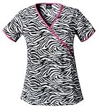 Baby Phat Animal Instinct Mock Wrap Scrub Top