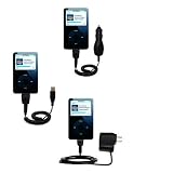 Deluxe Kit for the Apple iPod 80GB includes a USB cable with Car and Wall Charger - Gomadic Brand w/ TipExchange Technology
