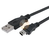 10 FT USB 2.0 A To Mini B 5-Pin USB Cable for Nikon D3000