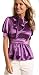 CLEARANCE SALE-Bow or Tie Blouse Purple/Champagne/Polka Dot (Fuss Free Apparel)