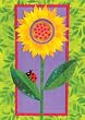 Toland, Bright Sun & Flower Garden Flag, 12.5" x 18", #117056