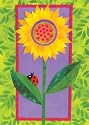 Toland, Bright Sun & Flower Garden Flag, 12.5" x 18", #117056
