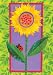 Toland, Bright Sun & Flower Garden Flag, 12.5" x 18", #117056