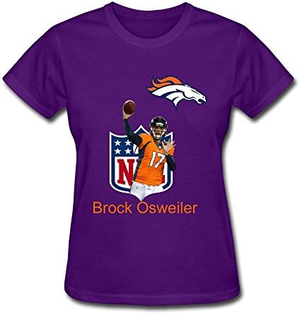 YHYT Women Shirt 2015 Nfl Denver Broncos Brock Osweiler 100% Cotton L