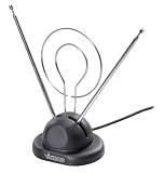 Vivanco TVF 07 TV / Radio Zimmerantenne, passiv, f&uuml;r analogen- und digitalen Empfang