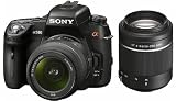 Sony DSLR-A580Y SLR-Digitalkamera (16 Megapixel, Live View, Full HD, 3D Sweep Panorama) Kit inkl. 18-55 mm und 55-200 mm Objektiven