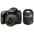 Sony DSLR-A580Y SLR-Digitalkamera (16 Megapixel, Live View, Full HD, 3D Sweep Panorama) Kit inkl. 18-55 mm und 55-200 mm Objektiven