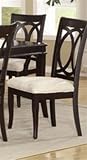 Set of 2 Dining Chairs in Espresso Finish
