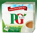 PG Tips Black Tea, Pyramid Tea Bags, 40-Count Boxes (Pack of 6)