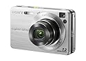 Sony Cybershot DSCW-120S Digitalkamera (7 Megapixel, 4-fach opt. Zoom, 2,5" Display, Bildstabilisator) silber