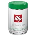 illy Espresso ganze Bohne, entcoffeiniert Dose mit silber / gr�nem Deckel, 250g