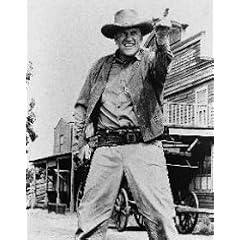 JAMES ARNESS AS MARSHAL MATT DILLON FROM GUNSMOKE #5 - SCHWARZ-WEISS - Filmfoto - Standard - 10x8" (25x20cm)