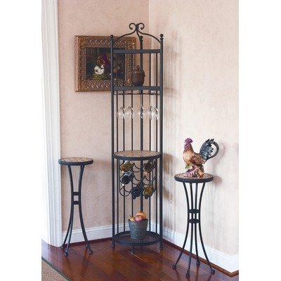 Alfresco Home 21-0372-10 Manchego Butler Station Wine Rack