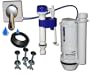 ONE2FLUSH Dual Flush Toilet Conversion Kit Bonus Pack with new improved handle design, Better Fill water saving fill valve 3 St. Steel Bolts,Tank Bowl Gasket. Convert existing toilets to efficient dual flush toilets that Exceed Green Plumbing Codes.
