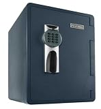 First Alert 2096DF Waterproof Fire Safe with Digital Lock, 2.14 Cubic Foot, Gray
