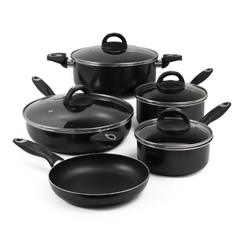 Oster 76889.09 Magnex 9-Piece Cookware Set, Charcoal