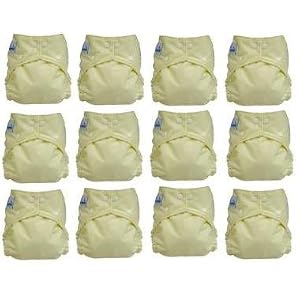 FuzziBunz Perfect Size Diapers -Gender Neutral Colors SMALL