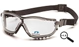 Pyramex V2G Goggles with Fog Free Clear Lens - 2.0 Reader