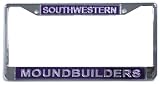Southwestern Moundbuilders Mirrored License Plate Cover Purple