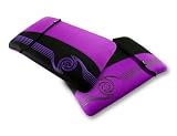 E-volve reversible neoprene sleeve case cover for netbook / laptop / notebook - Liquid design - in size: 15 / 15.4 inch / 15.4 (39.11cm) 15 / colour: Purple / Compatible with (HP Pavillion dv6-1100)