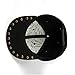 Black Non-washable Hip-hop Spikey Spike Rivets Studded Button Cap