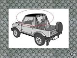 86-95 Suzuki Samurai Black Bestop Bikini Soft Top