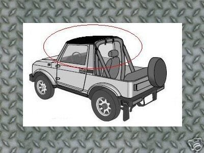 86-95 Suzuki Samurai Black Bestop Bikini Soft Top