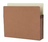 Smead Redrope Paper Gusset Letter Size Straight Cut 3 1/2 Inch-Expandable File Pockets 25 Count (73224)