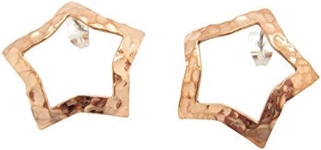 Solid Copper 3/4 of an inch wide Stud Earrings CE1001AR