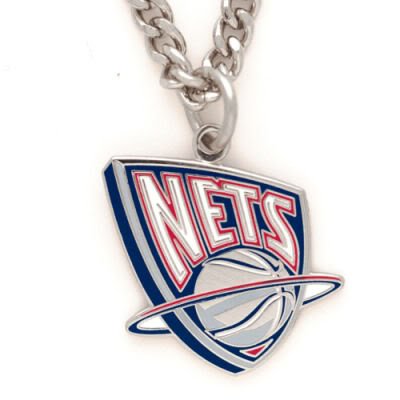 NEW JERSEY NETS OFFICIAL LOGO NECKLACE