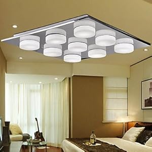 3W Contemporary Glass LED-Deckenleuchte mit 9 Leuchten: Amazon.de