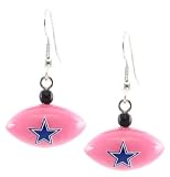 Dallas Cowboys - NFL Pink Mini Football Dangler Earrings