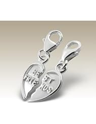 Best Friends Charms, Silver Charms with Lobster, Sterling Silver 925 (E12912)